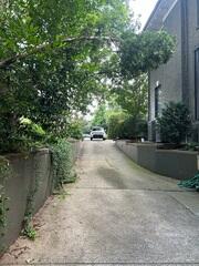 Sloping driveway