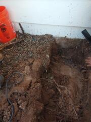 Excavated Foundation Area in Benson, Arizona
