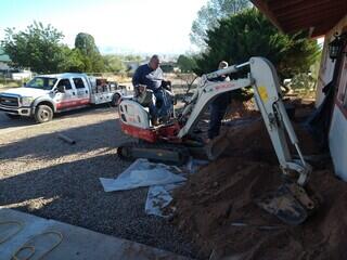 Foundation Repair Excavation in Benson, Arizona