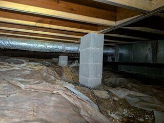 Crawl Space During Inspection