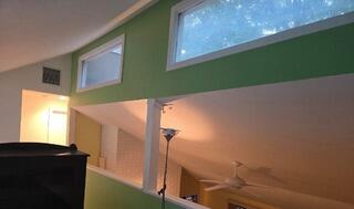Flawless interior wall paint application creating crisp lines and a vibrant accent wall finish.
