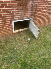 Old Crawl Space Door
