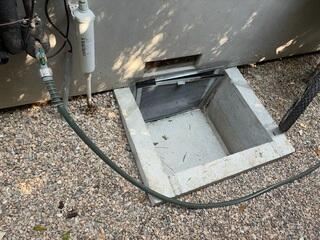Crawl Space Access Area at Los Angeles Home