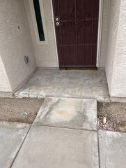 Front Patio Concrete Surface Preparation