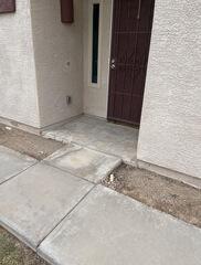 Preparing the Front Entrance for a Patio Overlay