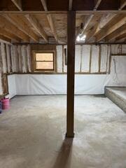 New Concrete Flooring & Spray Foam Insulation