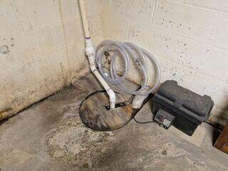 Existing Sump Pump