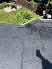 Inspecting the finished roof