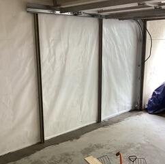 Waterproofed Foundation Walls Inside of Garage