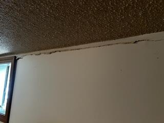 Cracks along the top of your basement wall is an easily identifiable sign of foundation settlement. Janice was quick to call our crew to provide her with the best people and best products to prevent further cracks from occurring.