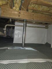 Drainage Matting and SmartJack Support Installed