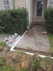 Sump Pump Discharge Line Installation