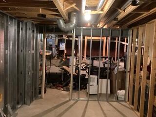 Framing out the Basement Walls