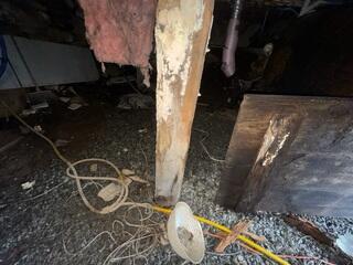 Crawl Space Repair Project in Hartford, Maine
