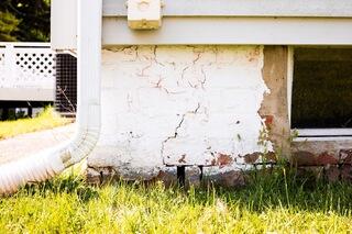 Exterior Foundation Crack