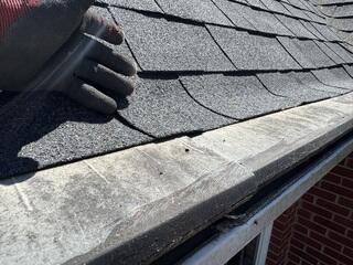 Starting the gutter removal