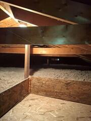 Storage deck in attic