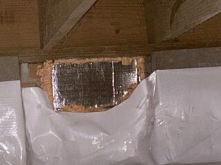 Vents Sealed with SilverGlo Panels