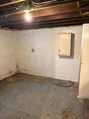 Previous Basement: Moisture Damage & Bowing Walls