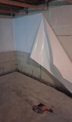 CleanSpace wall vapor barrier