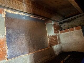 SilverGlo Insulation Seals Crawl Space Wall