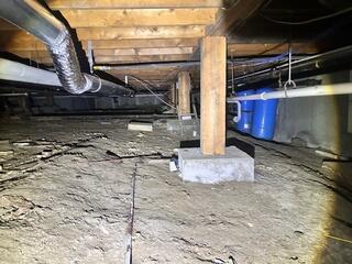 Damp, Musty Crawl Space