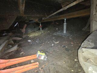 Sagging Crawl Space Beam in Anchorage, AK