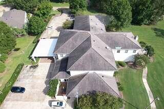 Commercial Roof Replacement Ridgeland, MS - Before Aerial View