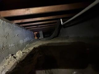 Crawl Space Before Encapsulation in Los Alamitos, CA