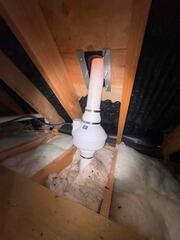 Attic Radon Fan Installation