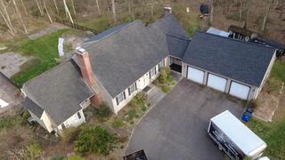 Aerial View of the Completed Roof