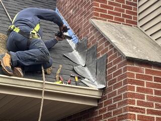 Installing New Chimney Flashing