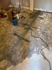 Patched Crack Stitch Locations Across the Concrete Floor