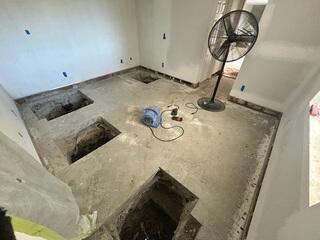 Interior Push Pier Bracket at the Exposed Foundation