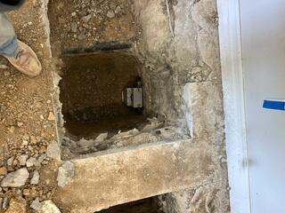 Multiple Interior Access Openings for Foundation Repair