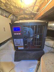SaniDry Sedona keeping the crawl space air clean and dry!