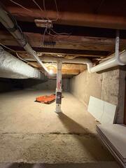 Crawl Space Radon Extraction Point