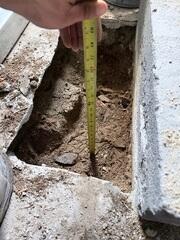 Concrete and Soil Removal for SmartJack Bases