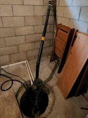 Sump Pump During Inspection