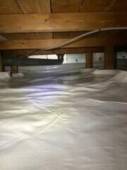 Beautifully Encapsulated Crawl Space!