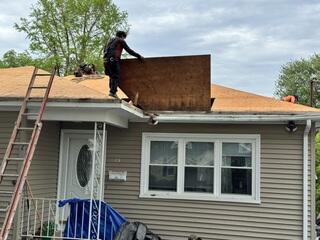 Removing Damaged Roof Decking