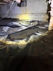 Standing Water Inside of Crawl Space
