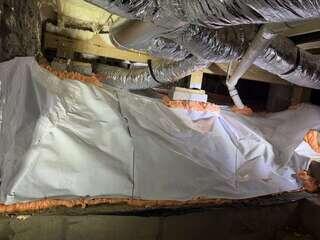 Crawl Space Encapsulation - Sealed Ground Covering
