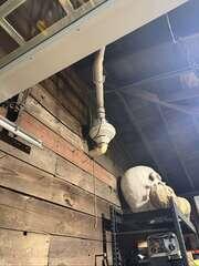 New Radon Fan and Vent Pipe - Garage Area