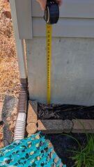 The sump pump system requires the installation of a discharge line to release water and leaks collected from the basement. Our crew measure the property and finds the exact spot where the line is necessary.