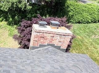 Completed Chimney Flashing and Cricket