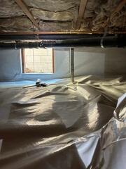 Crawl Space Floor and Wall Vapor Barrier in La Habra