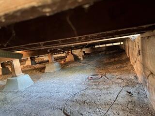 Dirt Crawl Space Before Encapsulation in La Habra