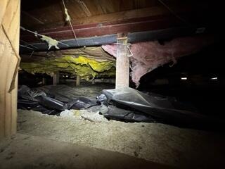 Hanging and Fallen Subfloor Insulation