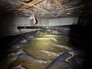 Standing Water Inside of Crawl Space
